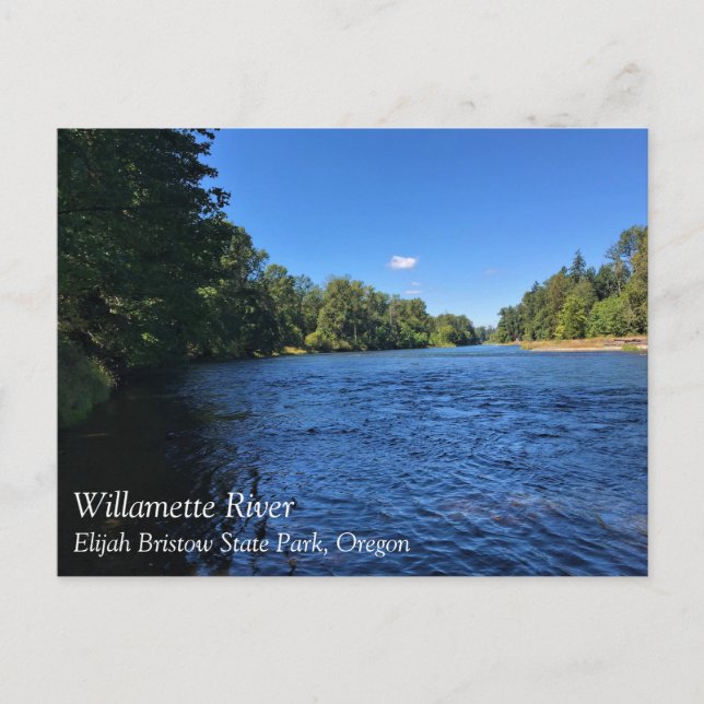 Willamette River, Elijah Bristow State Park ELLER  Vykort (Framsida)