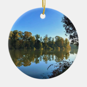 Willamette River, OR Julgransprydnad Keramik
