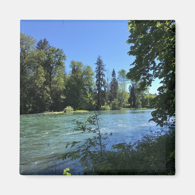 Willamette River, Oregon Magnet (Framsidan)
