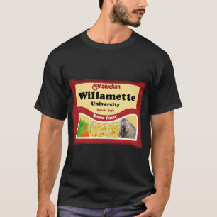 Willamette Universiteten Ramen Sticker T Shirt
