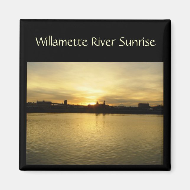 Willametter River Sunrise Magnet (Framsidan)