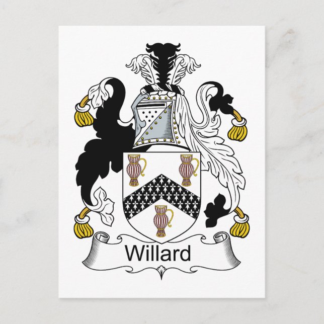 Willard Family Crest Vykort (Framsida)