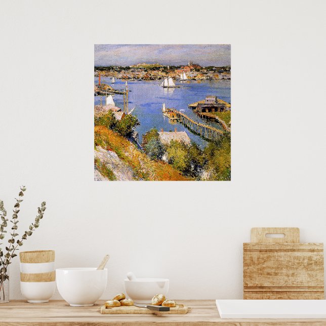 Willard Metcalf, Gloucester Harbour Sun, Poster (Kök)