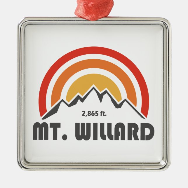 Willard New Hampshire Julgransprydnad Metall (Framsidan)