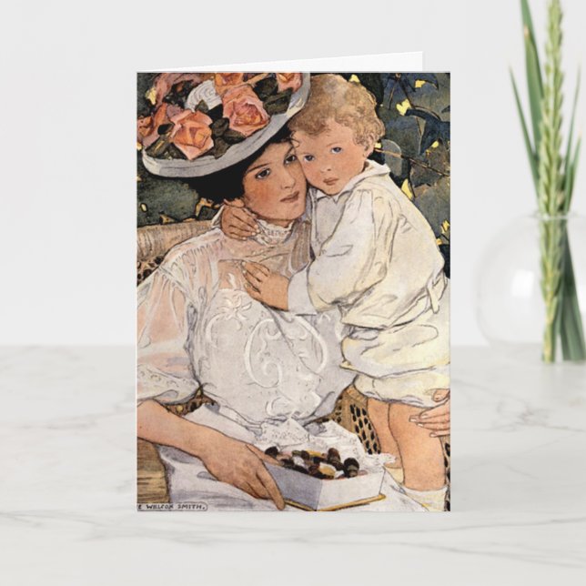 Willcoxs kort "för Auntie" mors dag (Framsida)