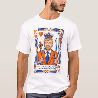 Willem-Alexander Speelkaart - Hartenkoning Konings T Shirt