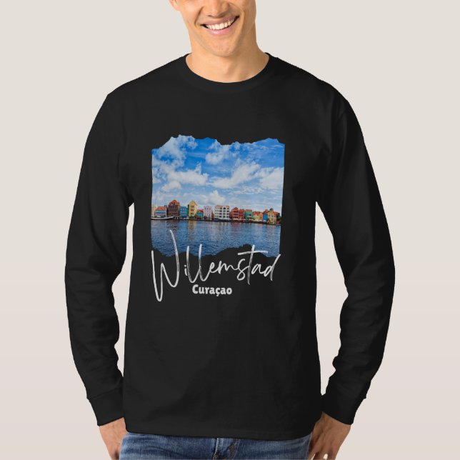 Willemstad Curaçao Curacao T Shirt (Framsida)