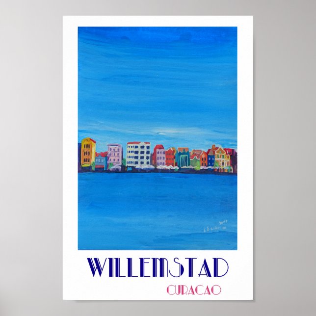Willemstad Curacao Retro Poster (Framsidan)