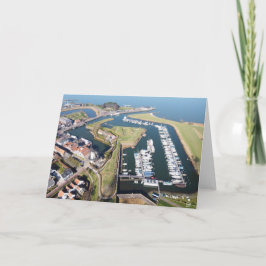 Willemstad in Nederland met moderne haven. Kort