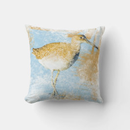 Willet Shorebird Beach Art Kudde