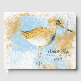Willet Shorebird Beach Coastal Art Vacation Rental Gästböcker