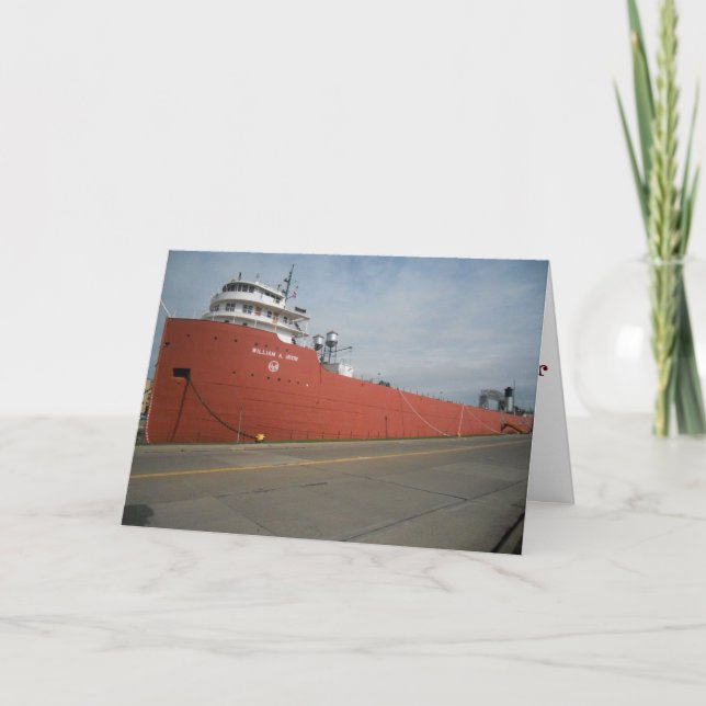 "WILLIAM A. IRVIN & Landmarks" Snart frisk igen-ko Kort (Framsida)