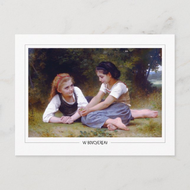 William-Adolphe Bouguereau #157 - Finkonst Vykort (Framsida)