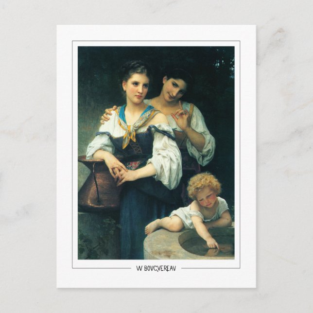 William-Adolphe Bouguereau #15 - Finkonst Vykort (Framsida)