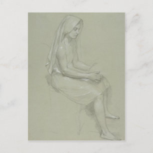 William-Adolphe Bouguereau (1825-1905) - Studie av Vykort