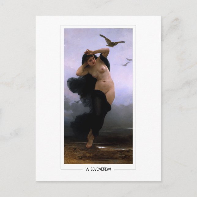William-Adolphe Bouguereau #184 - Finkonst Vykort (Framsida)