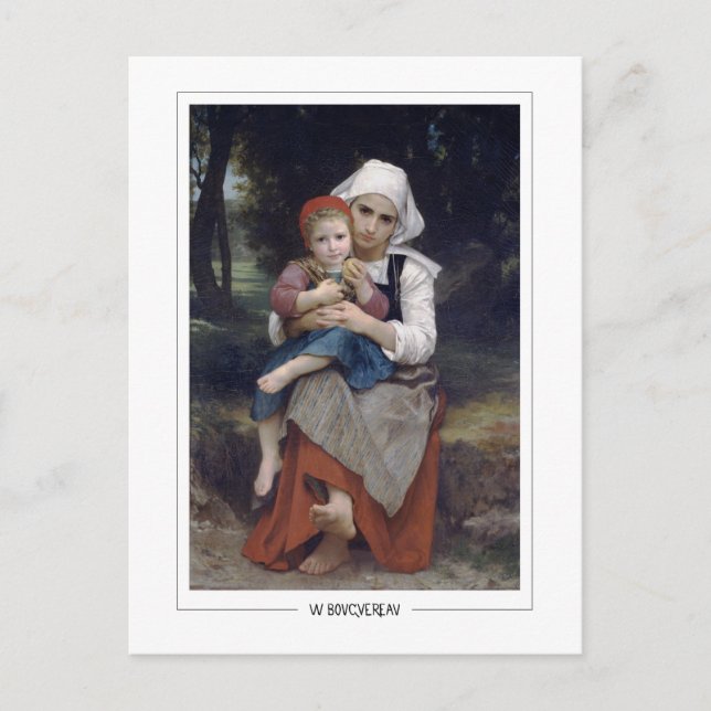 William-Adolphe Bouguereau #209 - Finkonst Vykort (Framsida)