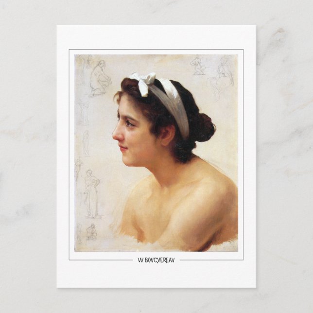 William-Adolphe Bouguereau #216 - Finkonst Vykort (Framsida)