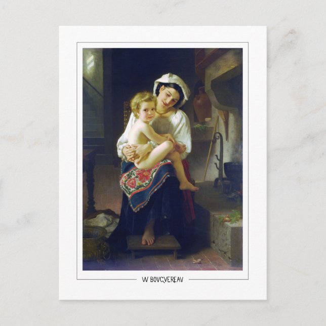 William-Adolphe Bouguereau #21 - Finkonst Vykort (Framsida)