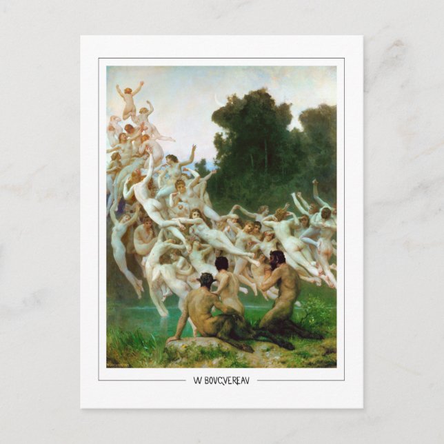 William-Adolphe Bouguereau #3 - Finkonst Vykort (Framsida)