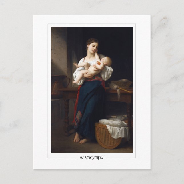 William-Adolphe Bouguereau #59 - Finkonst Vykort (Framsida)