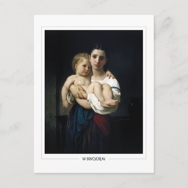 William-Adolphe Bouguereau #6 - Finkonst Vykort (Framsida)