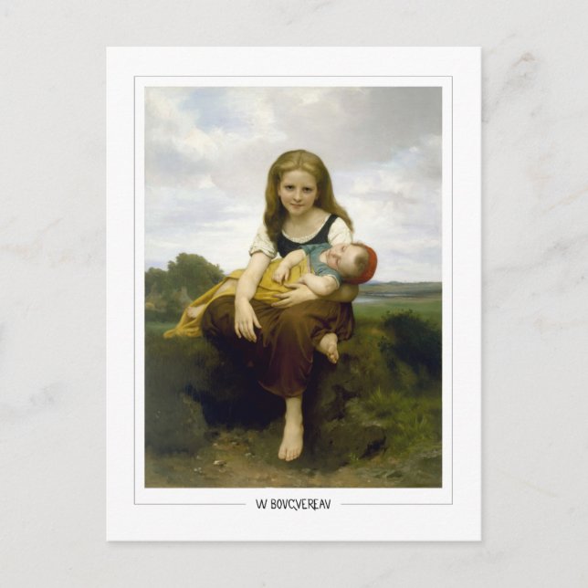 William-Adolphe Bouguereau #9 - Finkonst Vykort (Framsida)
