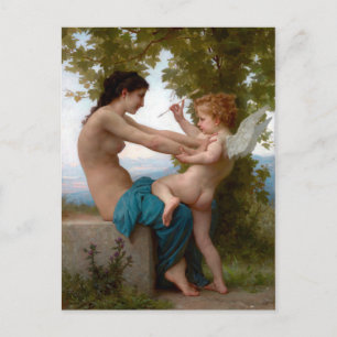 William-Adolphe Bouguereau A Young Girl som försva Vykort
