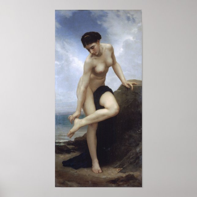 William-Adolphe Bouguereau-After Bath Poster (Framsidan)