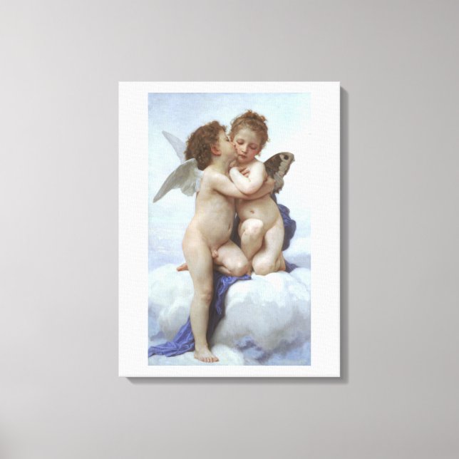 William Adolphe Bouguereau änglar Canvastryck (Framsida)