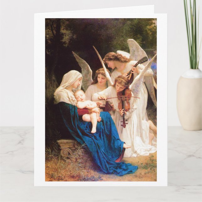 William-Adolphe Bouguereau ÄNGLARNAS SÅNG 1881 Kort (Framsida)