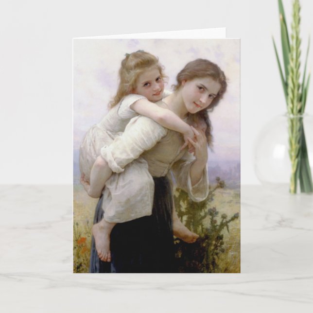 William Adolphe Bouguereau Art Kort (Framsida)