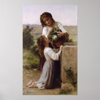 William-Adolphe Bouguereau-at-Fontän lg Poster