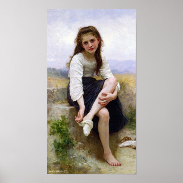 William-Adolphe Bouguereau-before-Bath Poster (Framsidan)