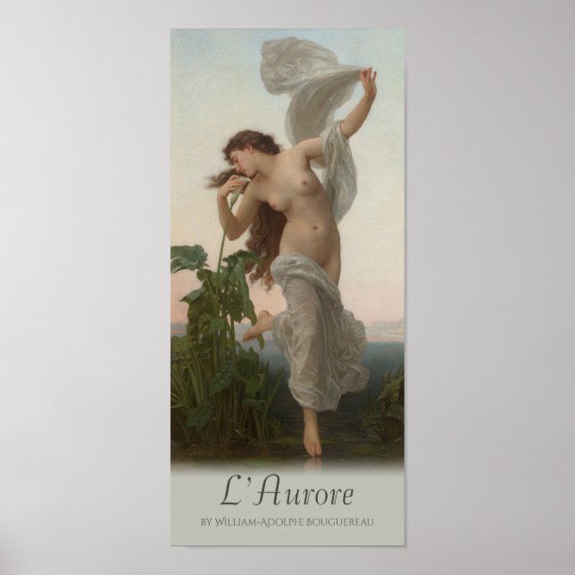 William-Adolphe Bouguereau Dawn L'aurore Cardstock Poster (Framsidan)
