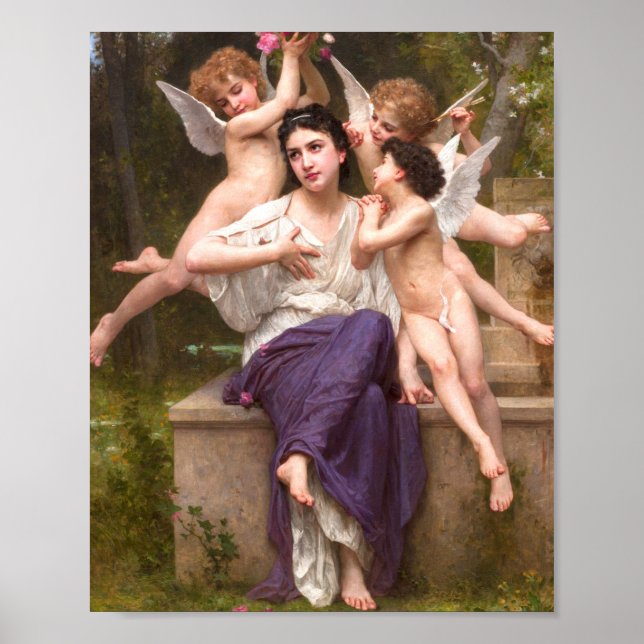 William Adolphe Bouguereau - Dream of Vår Poster (Framsidan)