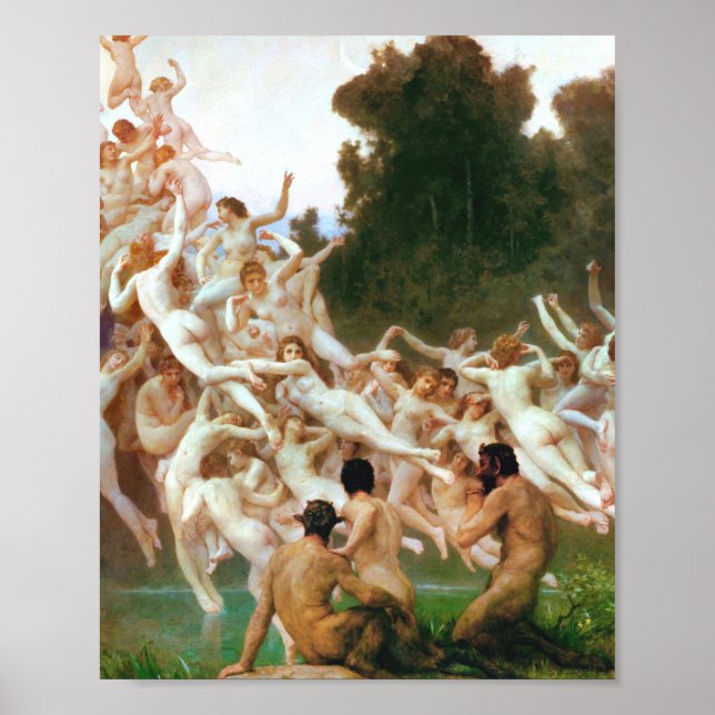 William Adolphe Bouguereau Les Oreades 1902 Poster (Framsidan)