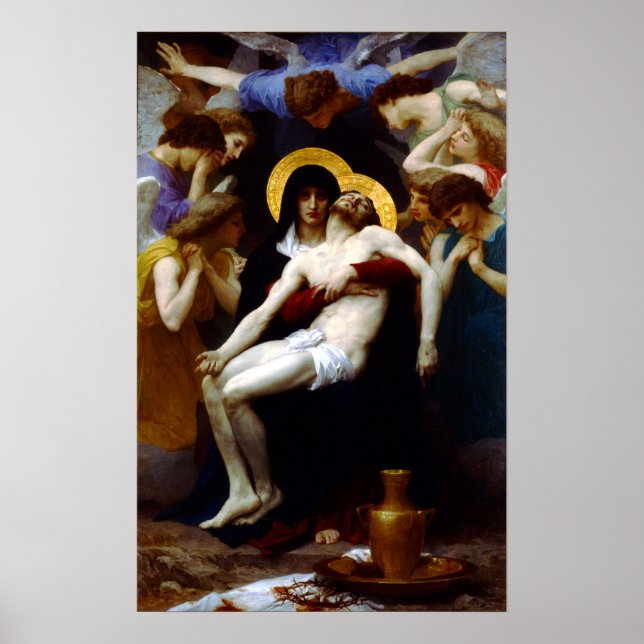 William-Adolphe Bouguereau Pieta Poster (Framsidan)