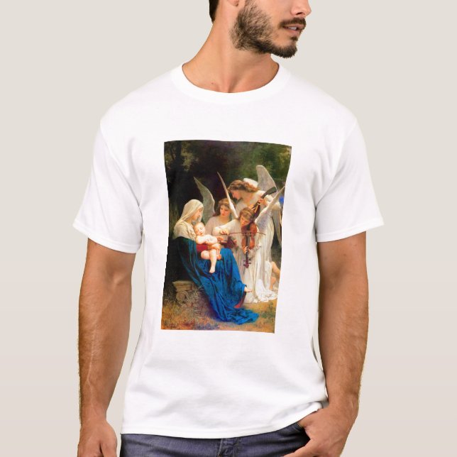 William Adolphe Bouguereau Sång i Änglar T Shirt (Framsida)