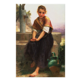 William-Adolphe Bouguereau the Broken Pitcher Perfect Poster