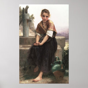 William-Adolphe Bouguereau-the Broken Pitcher Poster