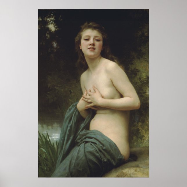 William-Adolphe Bouguereau-Vår Breeze Poster (Framsidan)
