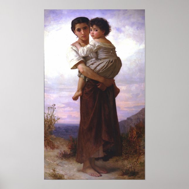 William-Adolphe Bouguereau-Young Gypsies Poster (Framsidan)