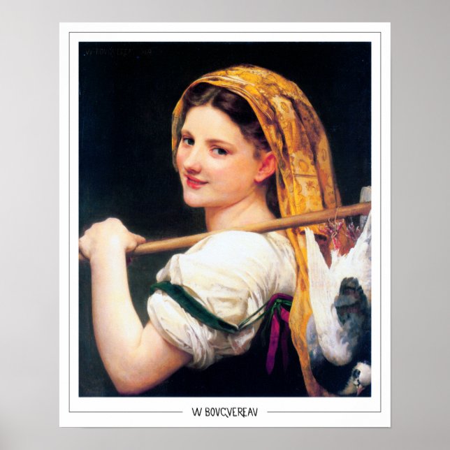 William-Adolphe Bouguereau Zedign Art Poster #16 (Framsidan)