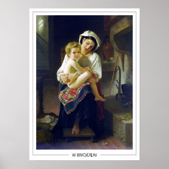 William-Adolphe Bouguereau Zedign Art Poster #21 (Framsidan)