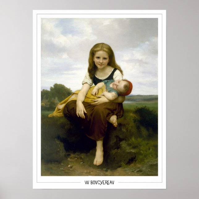 William-Adolphe Bouguereau Zedign Art Poster #9 (Framsidan)