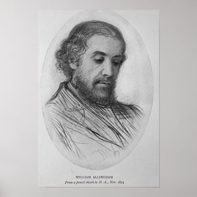 William Allingham, 1874 Poster (Framsidan)