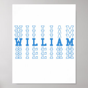 William Anpassningsbar Boy Namn Poster