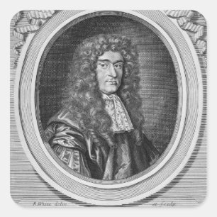William Bedloe Fyrkantigt Klistermärke