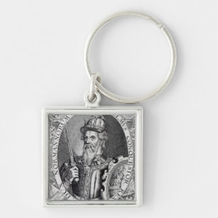 William besegraren, 1618 fyrkantig silverfärgad nyckelring